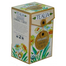 Tealia Organic Chamomile Flowers (20 Pyramid infusion Bags) 40g